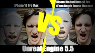 UE 5.4 & 5.5 MetaHuman Animator Android VS iPhone - Face Depth Frame Mancer 2025.1.7 #motioncapture