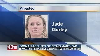 Pd Woman Bit Off Part Of Mans Ear, Tried To Stab Him