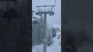 Tranquil moments under heavy snow at Ilgaz Mountain Ski Center