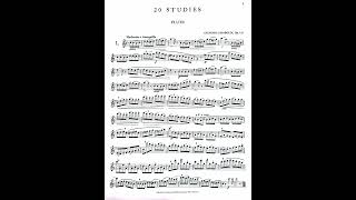 G.GARIBOLDI ETÜDE Op.132 No.1 C Major  Moderato e tranquillo (#가리볼디 플릇 에튀드)
