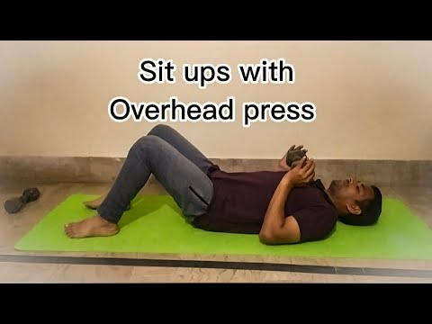 How to do sit ups with dumbbells - YouTube