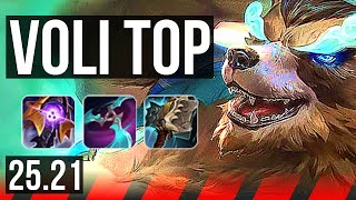 VOLIBEAR vs MORDEKAISER (TOP) | 11 solo kills, 42k DMG, Dominating | EUW Master | 25.21