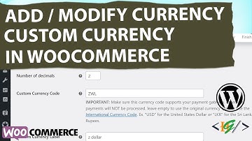 How to Add / Modify Current Currency into Custom Currency Code with Symbol using Plugin WooCommerce