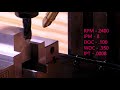 TTS Collet 1/2 inch End Mill Test Cut TTS Collet 1/2 inch End Mill Test Cut