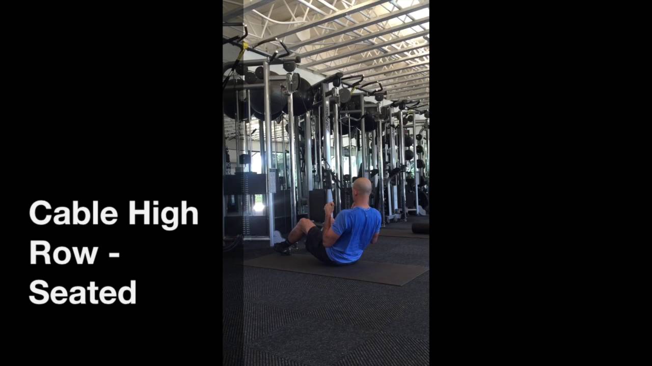 Cable High Row Seated - YouTube