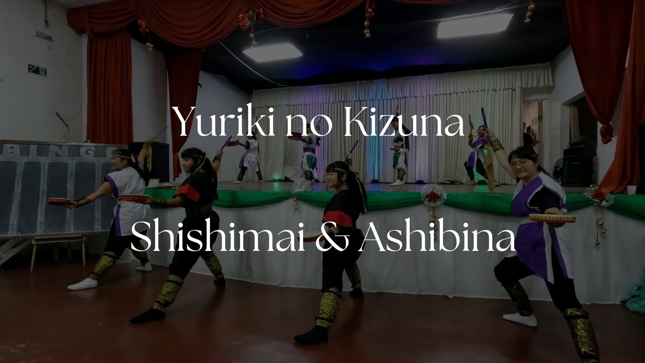 Apresentação Yuriki no Kizuna - Shishimai e Ashibina - Bonenkai 2025