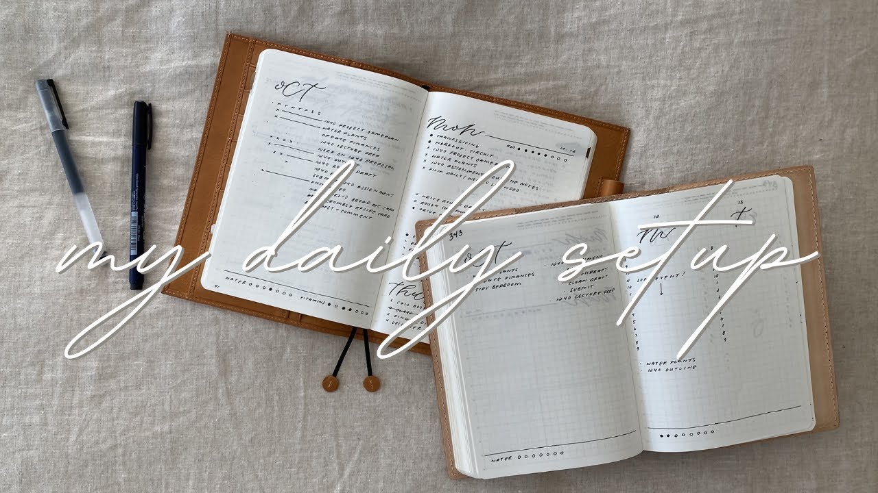 My go to ~simple~ daily bullet journal spreads that help me stay productive, organized, and chill