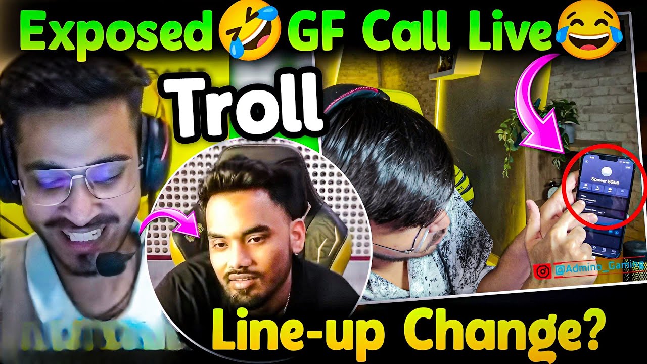 Admino Exposed😂 GF Call Live🤣 Troll Manya💀 GodL Lineup Change - Clarify🚨