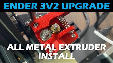 How to Install an All Metal Aluminum Extruder on a Ender 3v2 3D Printer (Upgrade)