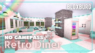 Roblox Bloxburg: No Gamepass ' Retro Diner ' Speedbuild   Tour | Minami Oroi