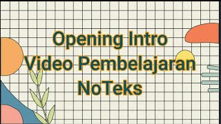 INTRO OPENING VIDEO PEMBELAJARAN NO TEKS NO COPYRIGHT