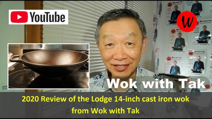 Lodge 14 Inch Cast Iron Wok Test and Review - Pre Seasoned 