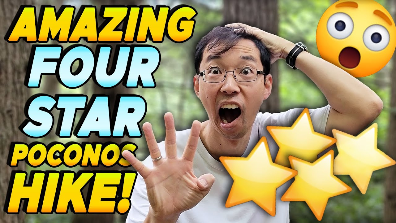 Hiking Orchard Trail and Hawk Falls Trail at Hickory Run State Park