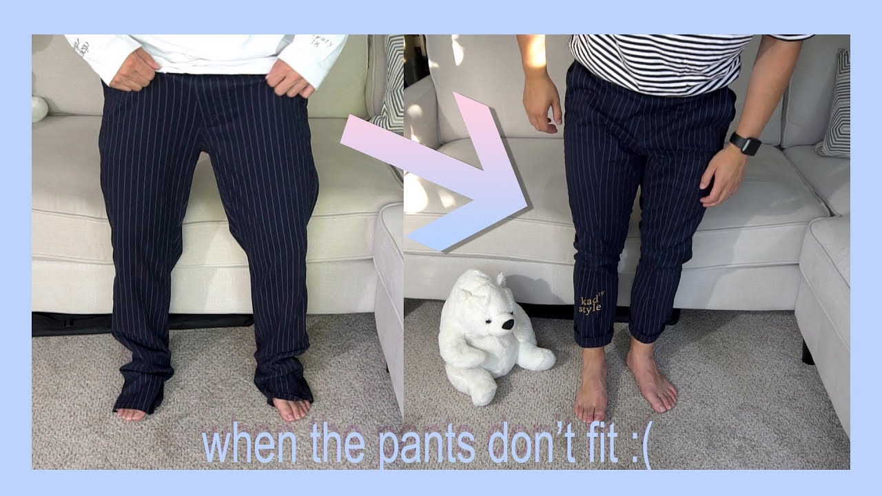 When your new pants don't fit... (Sewing Customization) - YouTube