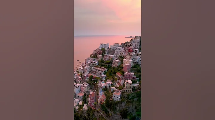 Sunset in Positano Amalfi Coast Italy #positano #italy