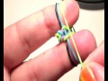 como hacer pulsera de gomas rainbow loom con los dedos  muy facil  ESPAÑA