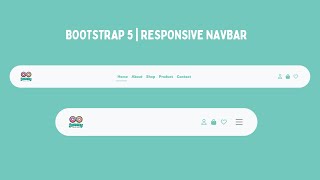 How to Create a Responsive Navigation Bar Using HTML CSS and bootstrap 5 | Step-by-Step Tutorial