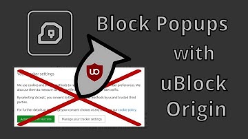 Block popups with uBlock Origin
