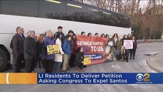 LI residents head to DC to protest Santos