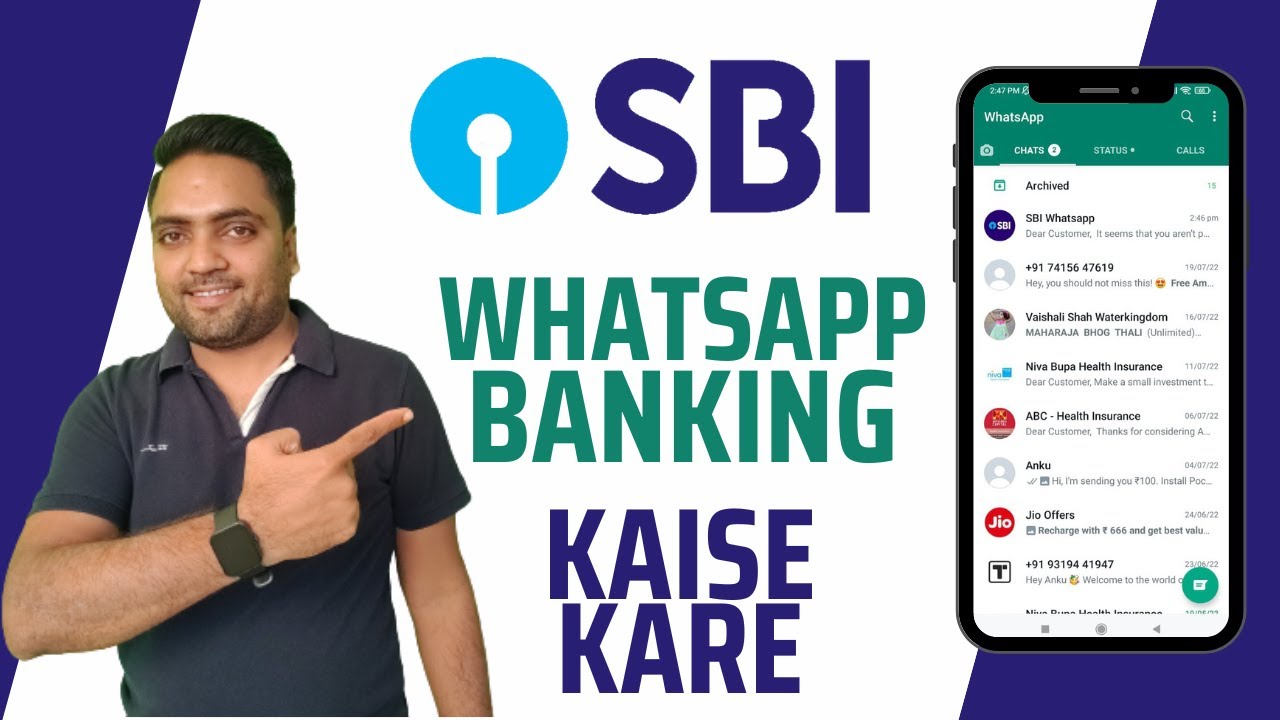 Sbi whatsapp banking kaise kare | Sbi bank whatsapp service