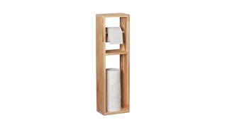 DanDiBo Toilettenpapierhalter Holz Schwarz Raupe Klopapierhalter Wand WC Rollenhalter