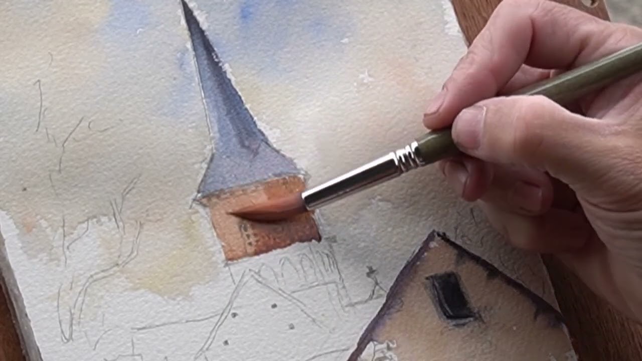 Going outdoors to paint watercolours