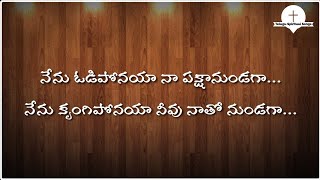 Nenu Odiponaya || Telugu Christian Worship Song | Jesus Songs Telugu
