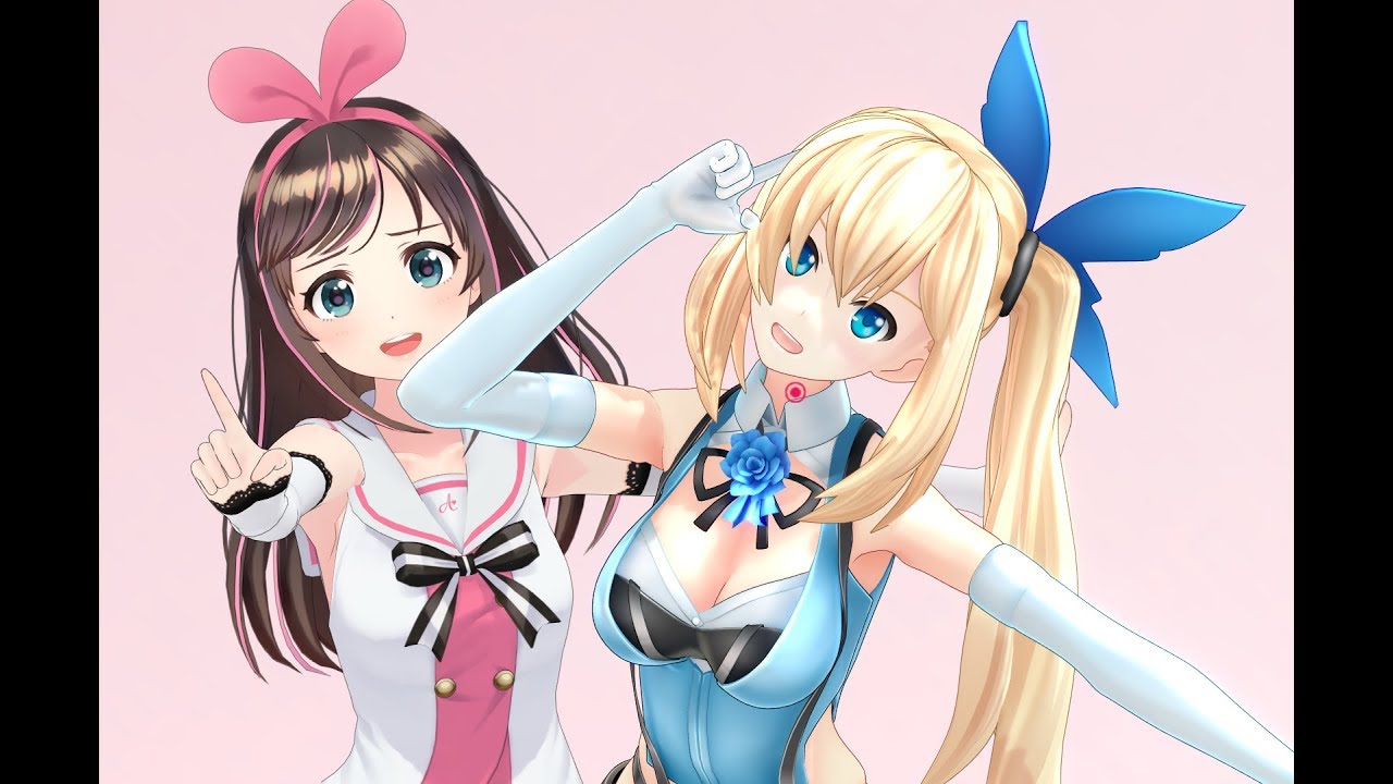 【MMD】キズナアイ×ミライアカリ/金曜日のおはよう