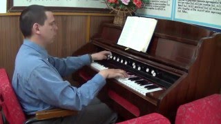 Video thumbnail of "Cling To The Bible ! - Organist Bujor Florin Lucian playing on the Mannborg Reed Organ"