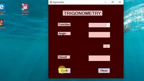 Scientific Calculator in C sharp