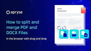How to split and merge PDF and DOCX Files in the browser with drag and drop