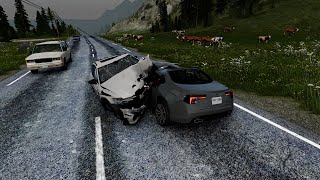 Acidentes realísticos satisfatórios #7 - Beamng Drive