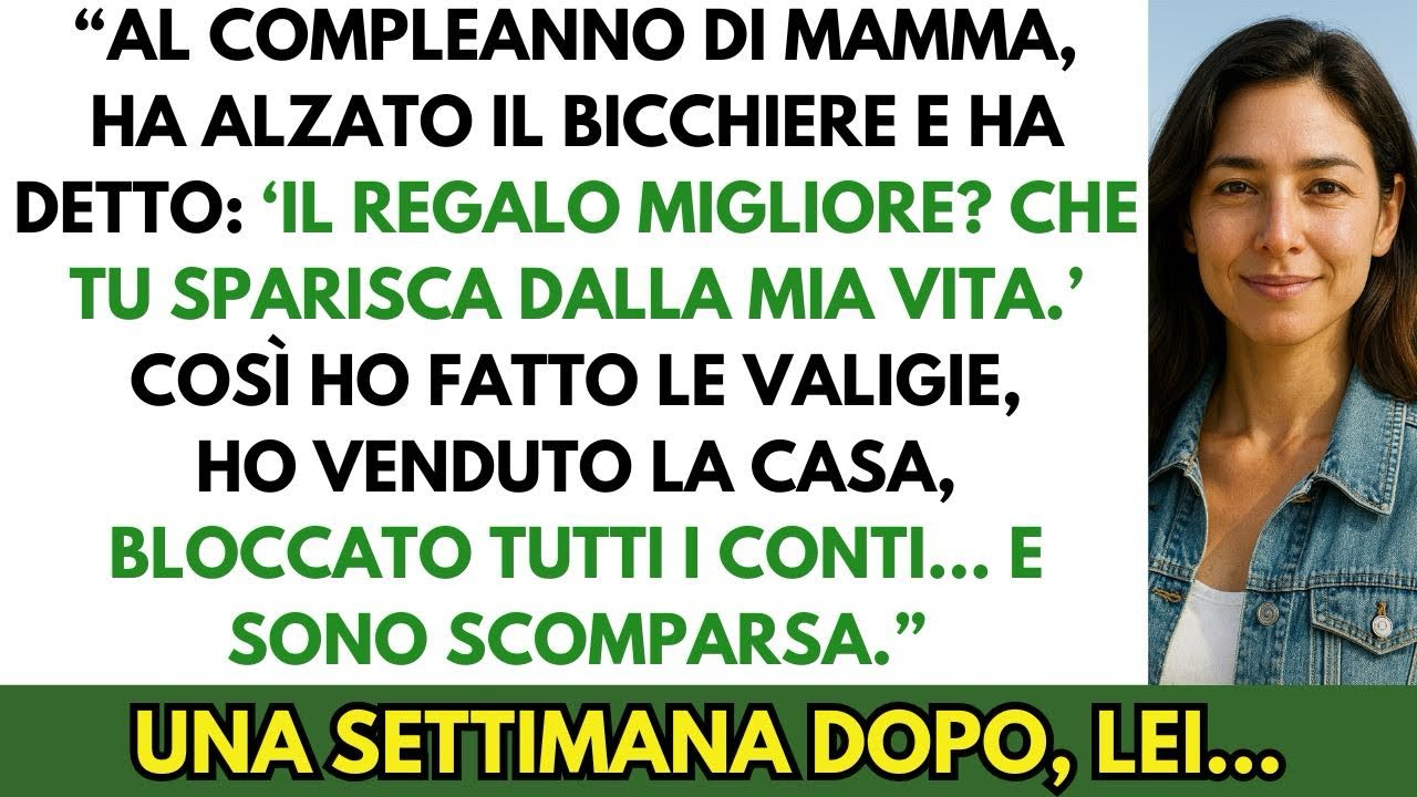 Mamma Ha Detto che Il Regalo Migliore Sarebbe Sparire dalla Sua Vita… E Così Ho Fatto.