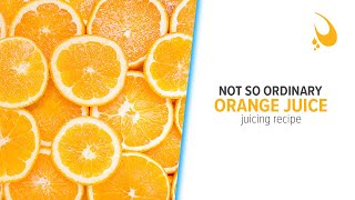 Boosted orange juice recipe with the Sana 727 juicer.