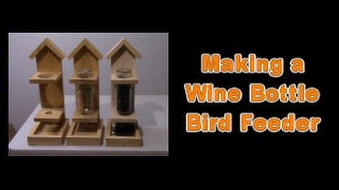 How to Make a Wine Bottle Bird Feeder