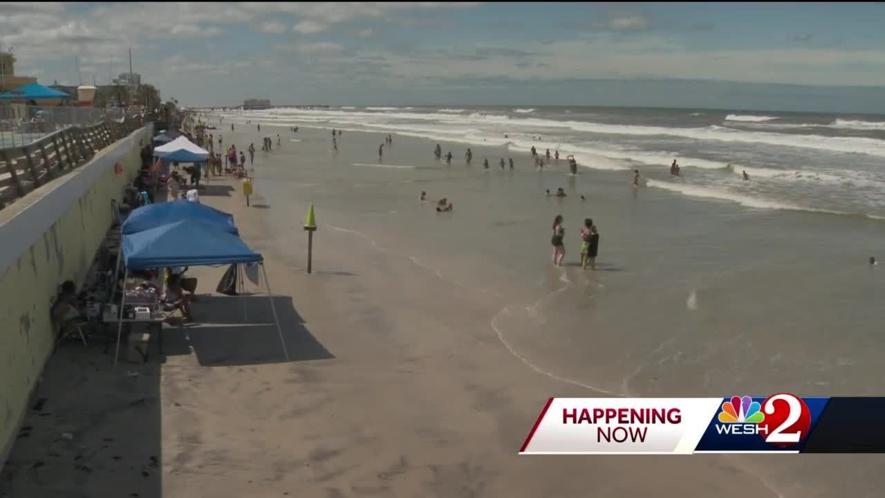 Volusia County beaches closed to driving due to high tides, rough surf ...