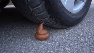 ASMR Experiment  | Car vs Colour Cup and Cookie | Crushing Crunchy & Soft Things by Car! screenshot 3