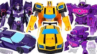 Transformers Cyberverse Ultra Class Shadow Striker Shockwave Vs Bumblebee Grimlock 