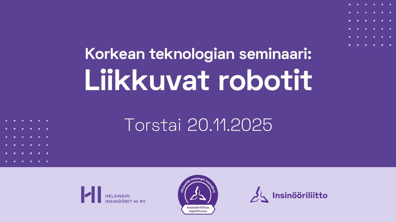 Korkean teknologian seminaari: Liikkuvat robotit