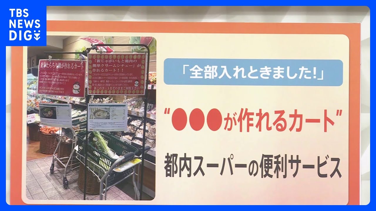 カートに鍋セット」“レシピが決まっているカート”！買い物の様々な悩み 