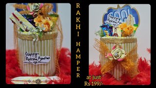 Diy Rakhi Hamper |how to make rakhi hamper at home|rakhi gift for brother #rakhihampers #rakhiideas