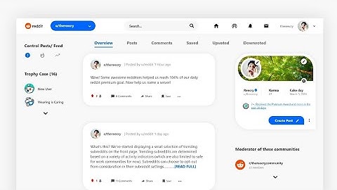 New Reddit Design | Reddit website Redesign Concept