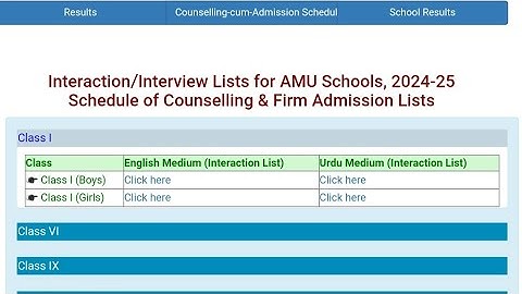 AMU/CLASS-1 Result declared l AMU 1st class result out 2024 2025 l Interaction date declared 1 class