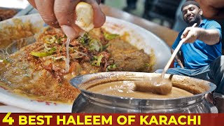 BEST HALEEM OF KARACHI? | I Tried 4 Restaurants for Best Haleem | Karachi Street Food, Pakistan