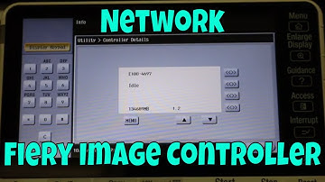 #Konica How to Network a Fiery Image Controller