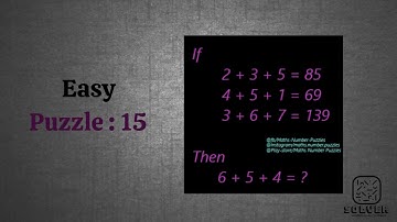 Easy Level - Puzzle 15 - Solutions - Math Number Puzzles - Puzzle Games - Solver by JT
