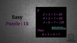 Easy Level - Puzzle 15 - Solutions - Math Number Puzzles - Puzzle Games - Solver by JT screenshot 4