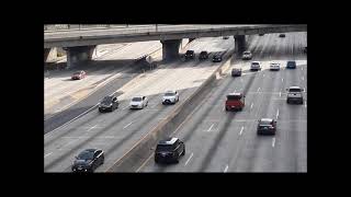 Walking Over i-110 Harbor Freeway (North) - San Pedro to Pasadena in Los Angeles, CA