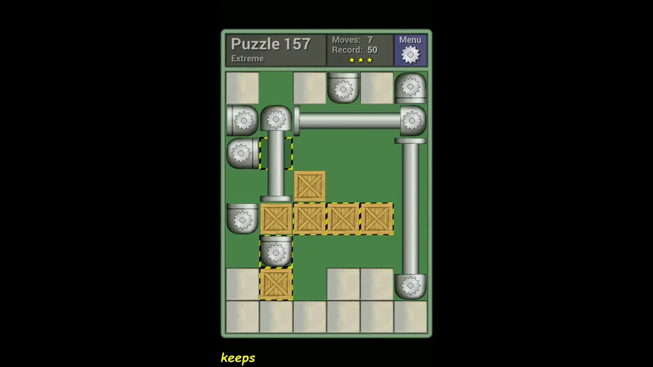 Pushing Machine (Extreme) Level Puzzle 157 - Perfect Solution