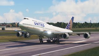 АВАРИЙНАЯ ПОСАДКА!! Боинг 747 UNITED Airlines в аэропорту Ливерпуля MFs2020